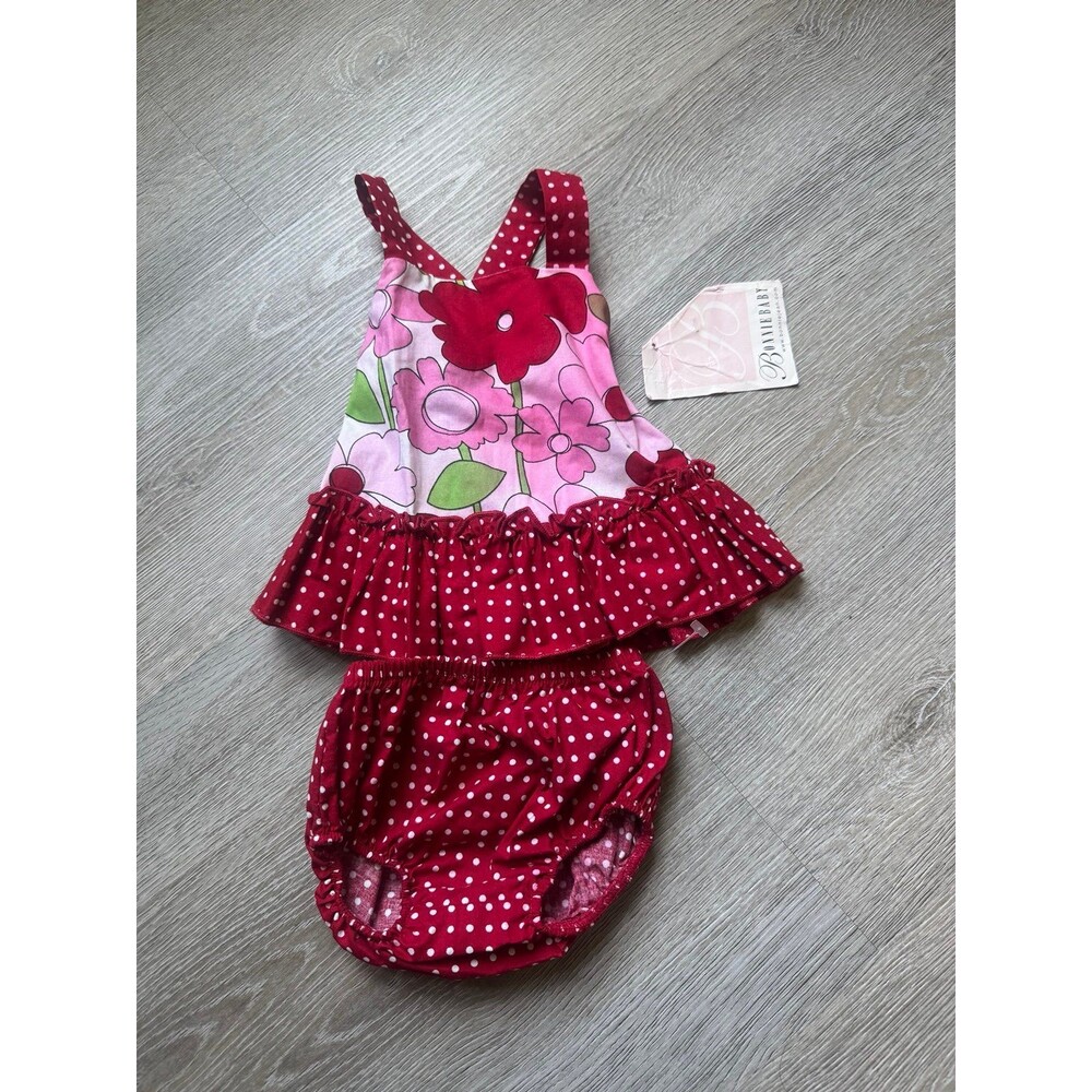 Bonnie Baby 0/3 Dress with matching bottoms